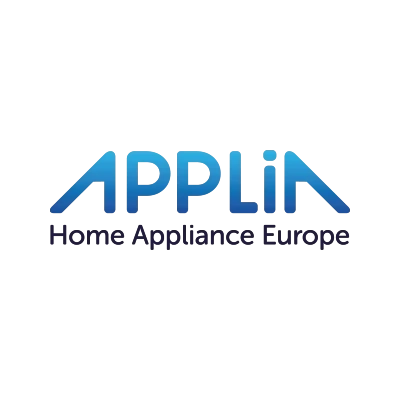 Logo of trade association APPLiA, the European home appliance industry association, featuring the name 'APPLiA' in a modern sans-serif font, predominantly in blue.
