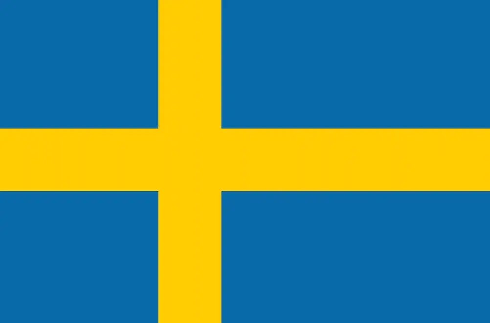Flag of Sweden for VeryConnect's membership management software for Sweden page