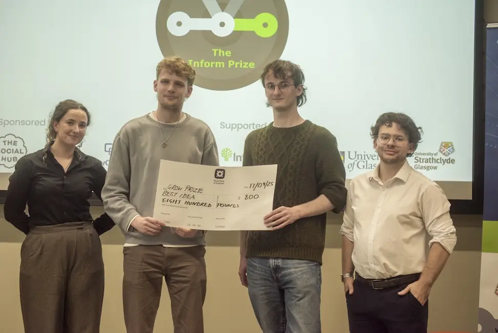 Team Greggs winning the Grow prize